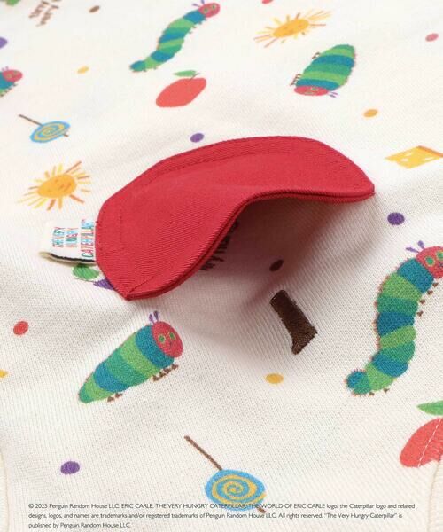 SLAP SLIP / スラップ スリップ スウェット | 【絵本コラボ-はらぺこあおむし-】無地総柄フルーツあおむしモチーフトレーナー(80~120cm) | 詳細18