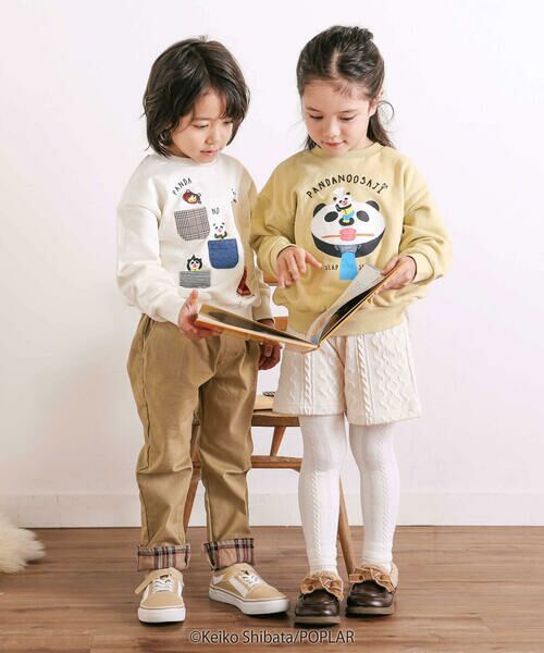 SLAP SLIP / スラップ スリップ スウェット | 【絵本コラボ-パンダのおさじとフライパンダ-】いろいろモチーフトレーナー(80~120cm) | 詳細3