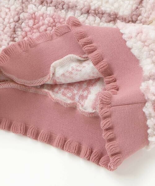 SLAP SLIP / スラップ スリップ スウェット | ハートリボンキラキラボアパッチもこもこチェックトレーナー(80~130cm) | 詳細9