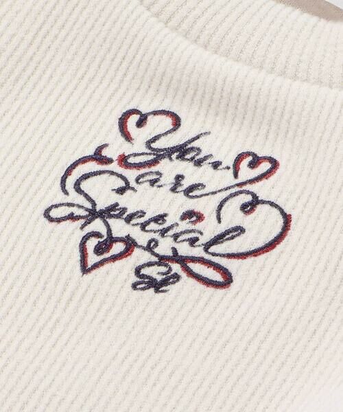 SLAP SLIP / スラップ スリップ スウェット | 【お揃い】ハートいっぱい刺しゅうモチーフ切り替えチェックドッキングトレーナー(80~130cm) | 詳細6