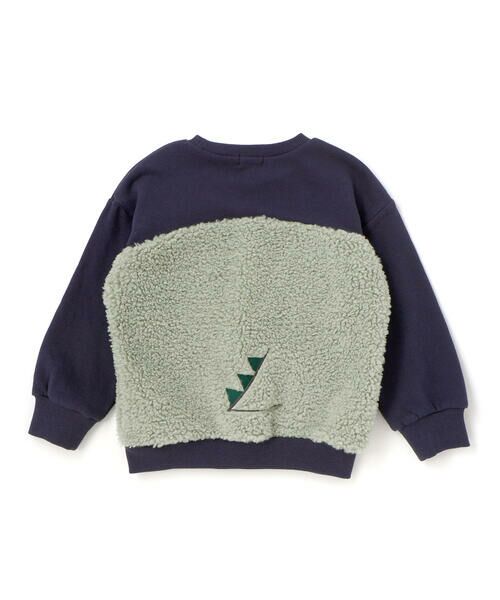 SLAP SLIP / スラップ スリップ スウェット | 恐竜クマウサギアニマルフェイスボア切り替えトレーナー(80~120cm) | 詳細12