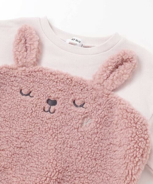 SLAP SLIP / スラップ スリップ スウェット | 恐竜クマウサギアニマルフェイスボア切り替えトレーナー(80~120cm) | 詳細20