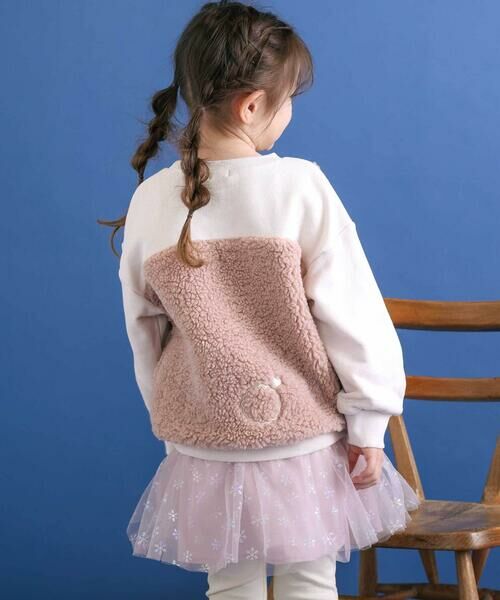 SLAP SLIP / スラップ スリップ スウェット | 恐竜クマウサギアニマルフェイスボア切り替えトレーナー(80~120cm) | 詳細17