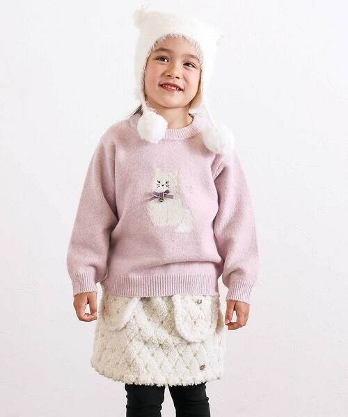 SLAP SLIP / スラップ スリップ ミニ・ひざ丈スカート | 【お揃い】もこもこキラキラボアスカッツ(80~130cm) | 詳細2