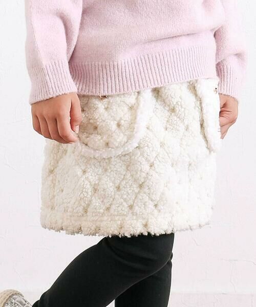 SLAP SLIP / スラップ スリップ ミニ・ひざ丈スカート | 【お揃い】もこもこキラキラボアスカッツ(80~130cm) | 詳細3