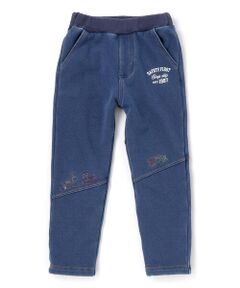 SLAP SLIP / スラップ スリップ デニムパンツ | グングンのぼるよはたらくくるま刺しゅうロングパンツ(80~130cm)