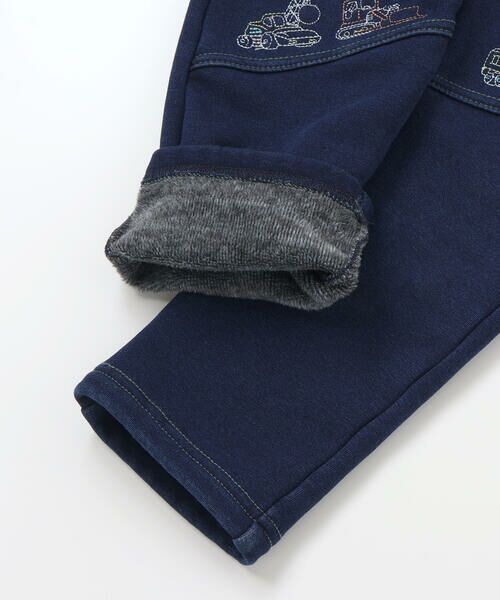 SLAP SLIP / スラップ スリップ デニムパンツ | グングンのぼるよはたらくくるま刺しゅうロングパンツ(80~130cm) | 詳細12