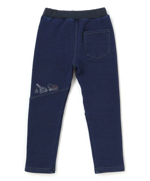 SLAP SLIP / スラップ スリップ デニムパンツ | グングンのぼるよはたらくくるま刺しゅうロングパンツ(80~130cm) | 詳細4