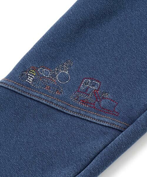 SLAP SLIP / スラップ スリップ デニムパンツ | グングンのぼるよはたらくくるま刺しゅうロングパンツ(80~130cm) | 詳細17