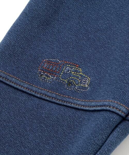 SLAP SLIP / スラップ スリップ デニムパンツ | グングンのぼるよはたらくくるま刺しゅうロングパンツ(80~130cm) | 詳細18