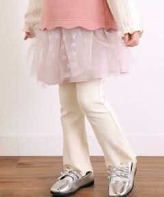 SLAP SLIP / スラップ スリップ その他パンツ | ふわふわドット雪柄チュールセミフレアスカッツ(80~120cm)