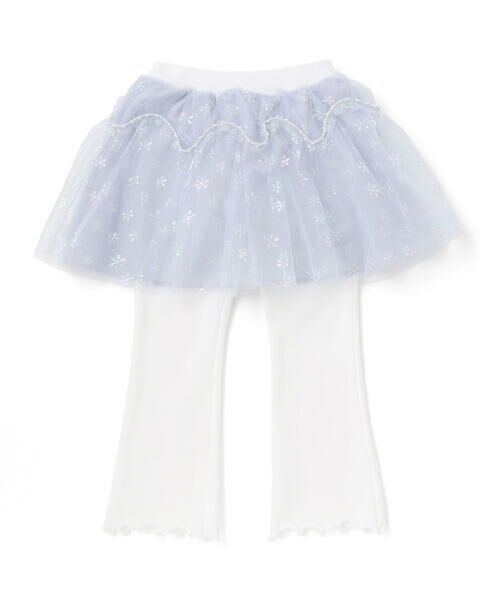 SLAP SLIP / スラップ スリップ その他パンツ | ふわふわドット雪柄チュールセミフレアスカッツ(80~120cm) | 詳細6