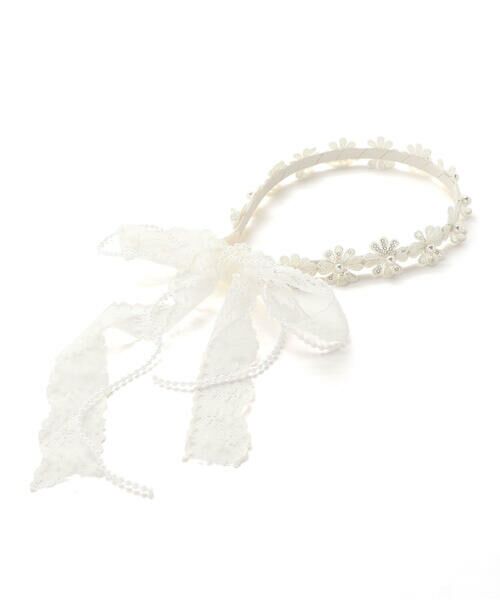 SLAP SLIP / スラップ スリップ カチューシャ・カチューム・その他 | パールビーズお花レースカチューシャ | 詳細10