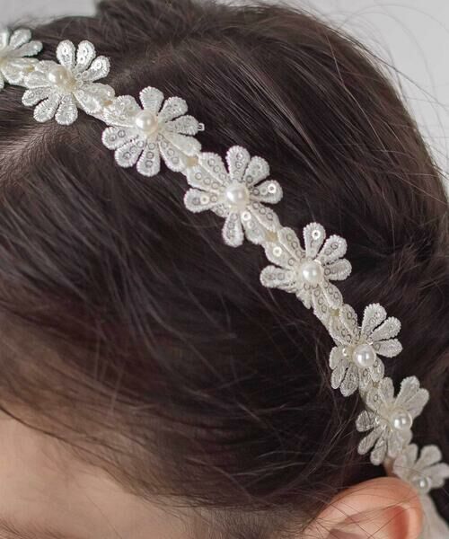 SLAP SLIP / スラップ スリップ カチューシャ・カチューム・その他 | パールビーズお花レースカチューシャ | 詳細8