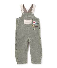 SLAP SLIP / スラップ スリップ サロペット・オールインワン | フロントポケットもこもこボアサロペット(80~110cm)