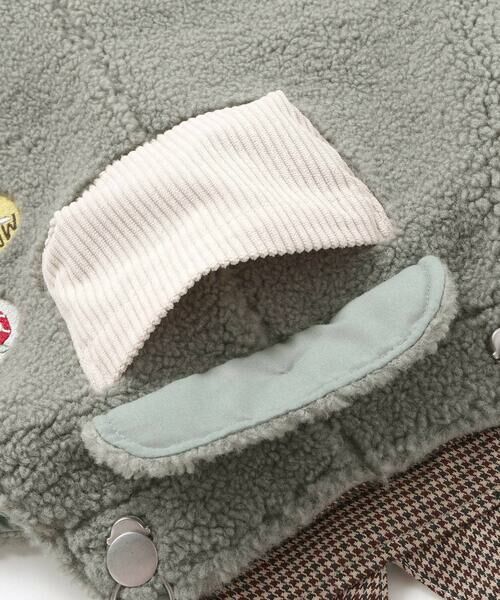 SLAP SLIP / スラップ スリップ サロペット・オールインワン | フロントポケットもこもこボアサロペット(80~110cm) | 詳細6