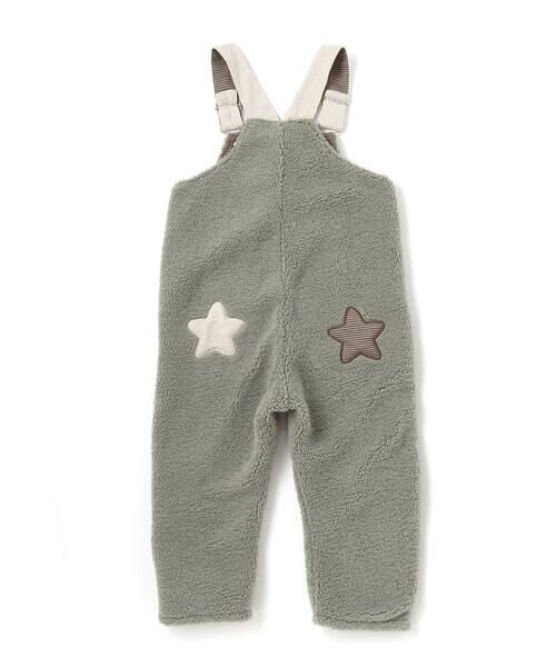 SLAP SLIP / スラップ スリップ サロペット・オールインワン | フロントポケットもこもこボアサロペット(80~110cm) | 詳細2