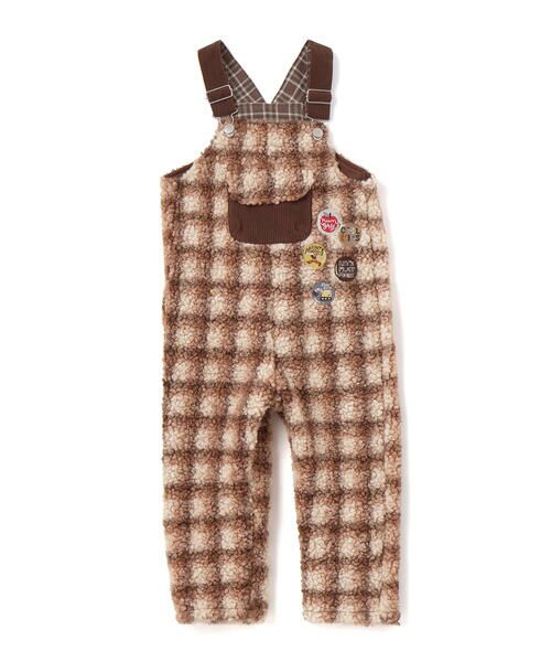 SLAP SLIP / スラップ スリップ サロペット・オールインワン | フロントポケットもこもこボアサロペット(80~110cm) | 詳細16