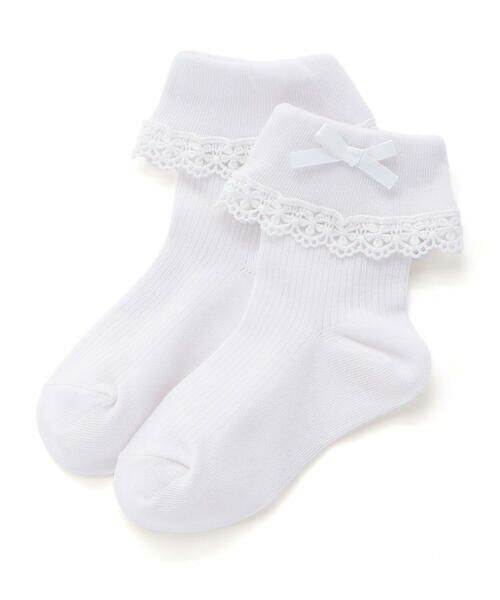 SLAP SLIP / スラップ スリップ ソックス | 折り返しレースリボンソックス(13~21cm) | 詳細2
