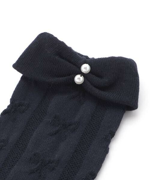 SLAP SLIP / スラップ スリップ ソックス | パールビーズ付き折り返しリボンハイソックス(13~21cm) | 詳細8