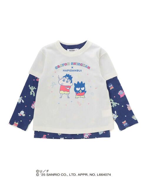 SLAP SLIP / スラップ スリップ Tシャツ | 【原作クレヨンしんちゃん×はぴだんぶい×SLAPSLIP】フロントプリント半袖Tシャツ+総柄長袖Tシャツ2点セット(80~120cm) | 詳細5