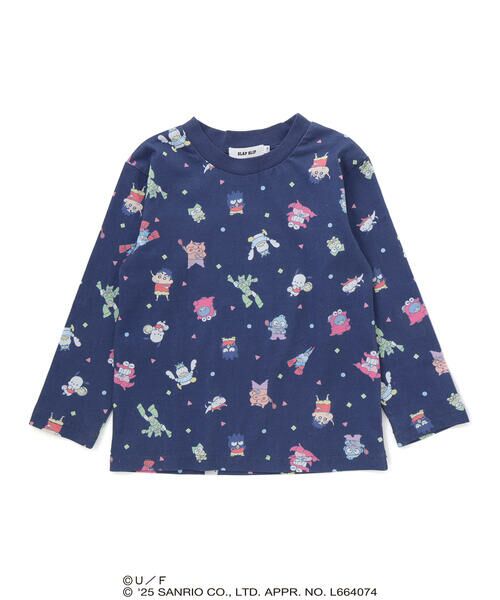 SLAP SLIP / スラップ スリップ Tシャツ | 【原作クレヨンしんちゃん×はぴだんぶい×SLAPSLIP】フロントプリント半袖Tシャツ+総柄長袖Tシャツ2点セット(80~120cm) | 詳細7