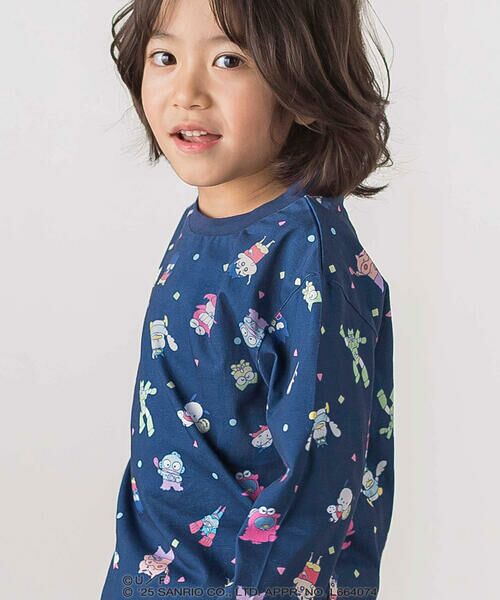 SLAP SLIP / スラップ スリップ Tシャツ | 【原作クレヨンしんちゃん×はぴだんぶい×SLAPSLIP】フロントプリント半袖Tシャツ+総柄長袖Tシャツ2点セット(80~120cm) | 詳細3