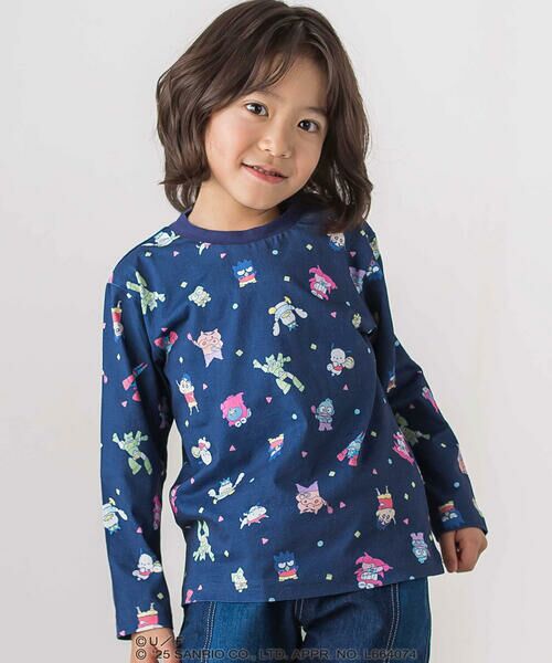 SLAP SLIP / スラップ スリップ Tシャツ | 【原作クレヨンしんちゃん×はぴだんぶい×SLAPSLIP】フロントプリント半袖Tシャツ+総柄長袖Tシャツ2点セット(80~120cm) | 詳細4