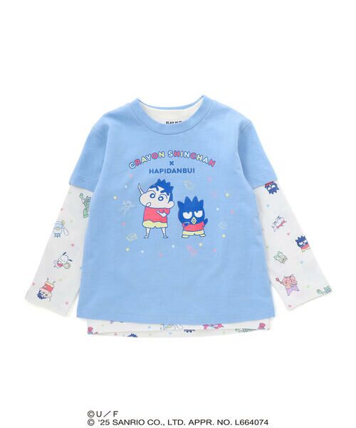 SLAP SLIP / スラップ スリップ Tシャツ | 【原作クレヨンしんちゃん×はぴだんぶい×SLAPSLIP】フロントプリント半袖Tシャツ+総柄長袖Tシャツ2点セット(80~120cm) | 詳細15