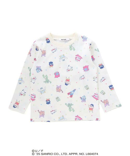 SLAP SLIP / スラップ スリップ Tシャツ | 【原作クレヨンしんちゃん×はぴだんぶい×SLAPSLIP】フロントプリント半袖Tシャツ+総柄長袖Tシャツ2点セット(80~120cm) | 詳細17