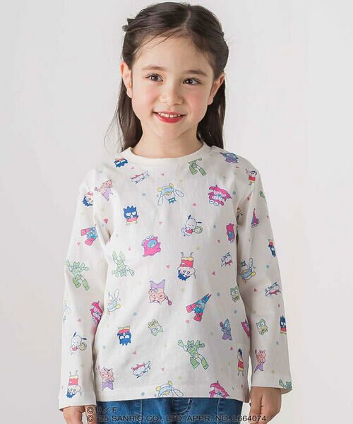 SLAP SLIP / スラップ スリップ Tシャツ | 【原作クレヨンしんちゃん×はぴだんぶい×SLAPSLIP】フロントプリント半袖Tシャツ+総柄長袖Tシャツ2点セット(80~120cm) | 詳細13