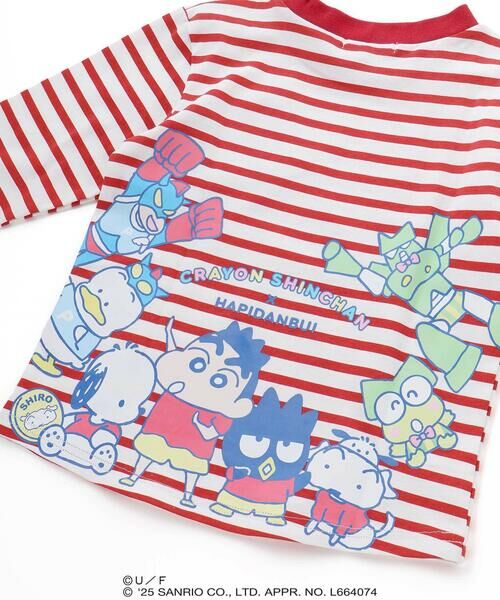 SLAP SLIP / スラップ スリップ Tシャツ | 【原作クレヨンしんちゃん×はぴだんぶい×SLAPSLIP】デニムポケット付きバックプリントTシャツ(80~120cm) | 詳細12