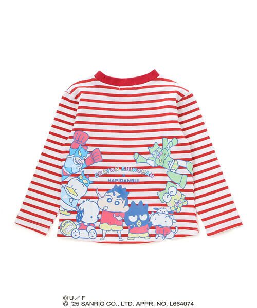 SLAP SLIP / スラップ スリップ Tシャツ | 【原作クレヨンしんちゃん×はぴだんぶい×SLAPSLIP】デニムポケット付きバックプリントTシャツ(80~120cm) | 詳細6