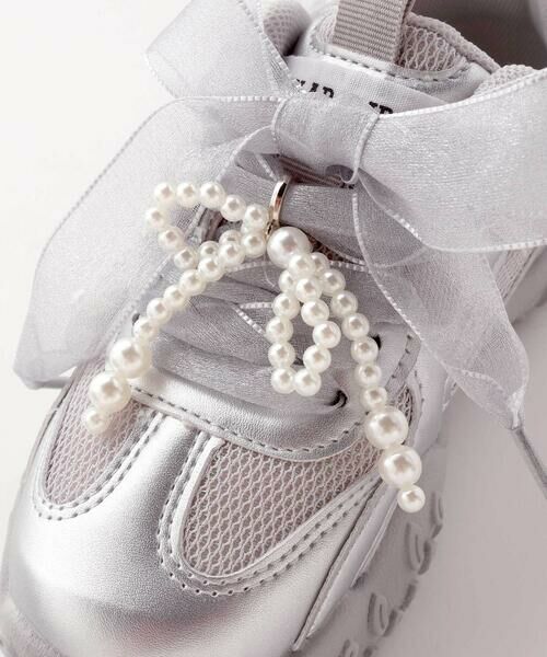 SLAP SLIP / スラップ スリップ スニーカー | キラふわフラワーリボンスニーカー(17~22cm) | 詳細7