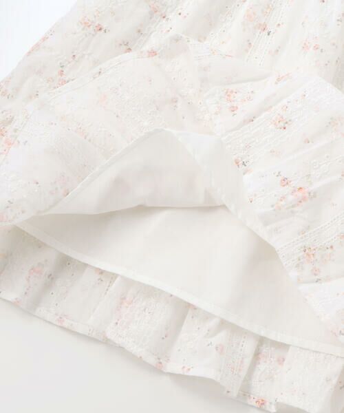 SLAP SLIP / スラップ スリップ ミニ丈・ひざ丈ワンピース | 花柄キラッとストライプドッキングワンピース(80~130cm) | 詳細9