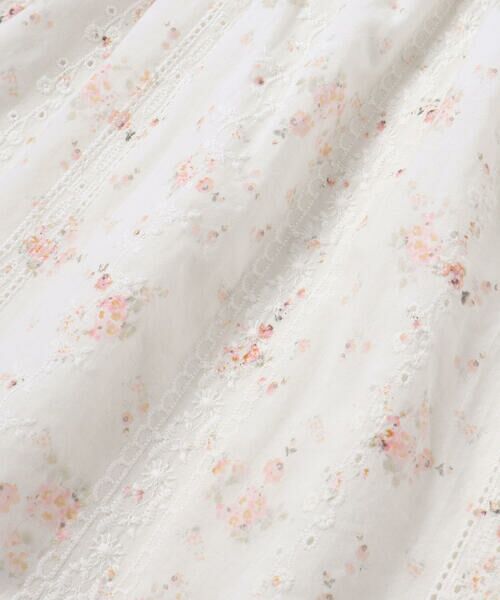 SLAP SLIP / スラップ スリップ ミニ丈・ひざ丈ワンピース | 花柄キラッとストライプドッキングワンピース(80~130cm) | 詳細10