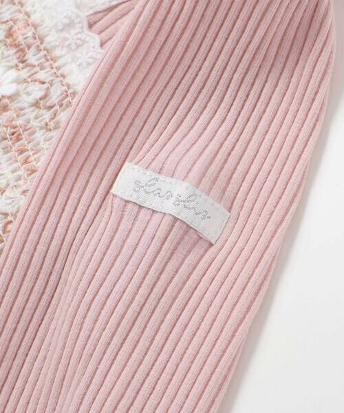 SLAP SLIP / スラップ スリップ ミニ丈・ひざ丈ワンピース | 花柄キラッとストライプドッキングワンピース(80~130cm) | 詳細6