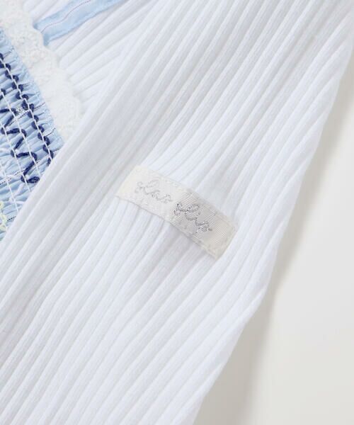 SLAP SLIP / スラップ スリップ ミニ丈・ひざ丈ワンピース | 花柄キラッとストライプドッキングワンピース(80~130cm) | 詳細18