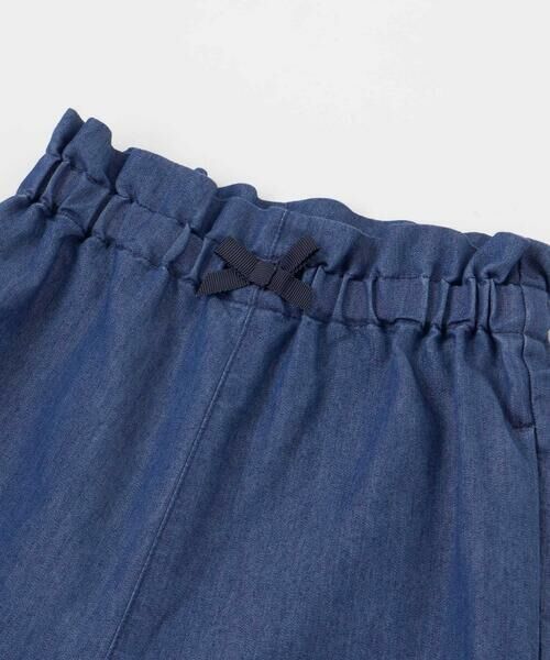 SLAP SLIP / スラップ スリップ その他トップス | キラキラ刺しゅう裾スカラップ無地ドットライトオンスデニムセットアップ(90~130cm) | 詳細8