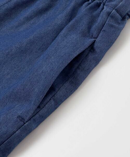 SLAP SLIP / スラップ スリップ その他トップス | キラキラ刺しゅう裾スカラップ無地ドットライトオンスデニムセットアップ(90~130cm) | 詳細9