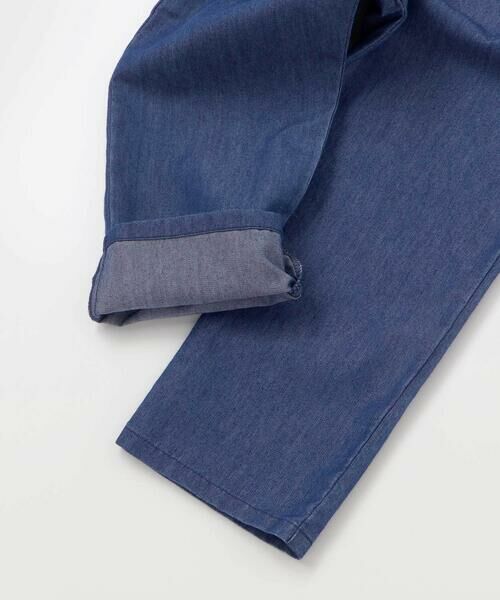 SLAP SLIP / スラップ スリップ その他トップス | キラキラ刺しゅう裾スカラップ無地ドットライトオンスデニムセットアップ(90~130cm) | 詳細10