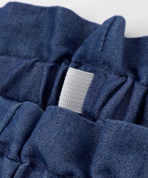 SLAP SLIP / スラップ スリップ その他トップス | キラキラ刺しゅう裾スカラップ無地ドットライトオンスデニムセットアップ(90~130cm) | 詳細12