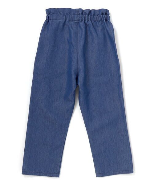 SLAP SLIP / スラップ スリップ その他トップス | キラキラ刺しゅう裾スカラップ無地ドットライトオンスデニムセットアップ(90~130cm) | 詳細3