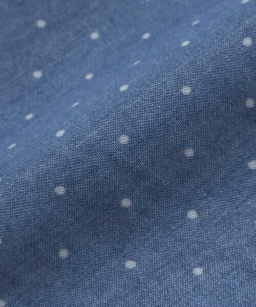 SLAP SLIP / スラップ スリップ その他トップス | キラキラ刺しゅう裾スカラップ無地ドットライトオンスデニムセットアップ(90~130cm) | 詳細20