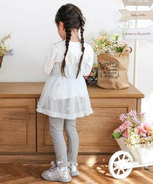 SLAP SLIP / スラップ スリップ Tシャツ | キラキラプリントTシャツ+スパンコールお星さまキャミチュニック2点セット(90~130cm) | 詳細12