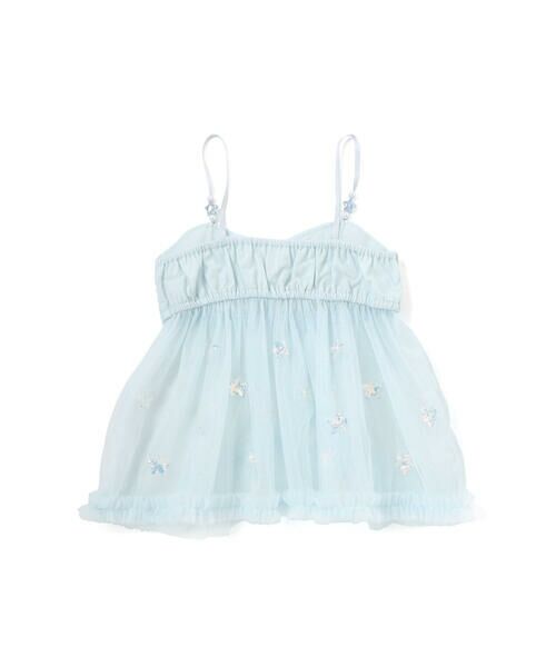 SLAP SLIP / スラップ スリップ Tシャツ | キラキラプリントTシャツ+スパンコールお星さまキャミチュニック2点セット(90~130cm) | 詳細3