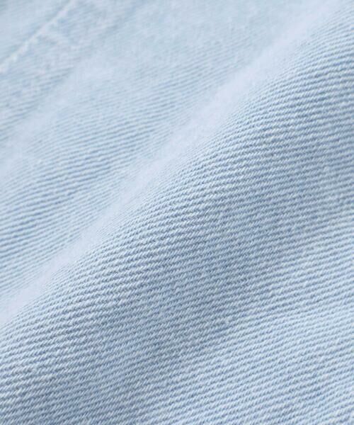 SLAP SLIP / スラップ スリップ ノーカラージャケット | ツイルデニム後ろリボンレース刺しゅう入りノーカラージャケット(90~130cm) | 詳細23