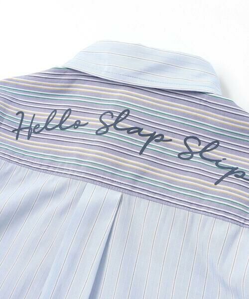 SLAP SLIP / スラップ スリップ シャツ・ブラウス | はたらくくるま刺しゅう胸ポケット切り替えデザインシャツ(80~130cm) | 詳細18