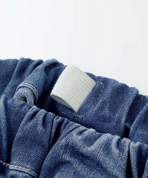 SLAP SLIP / スラップ スリップ デニムパンツ | 裾レースチャーム刺しゅう9分丈デニム(90~130cm) | 詳細10