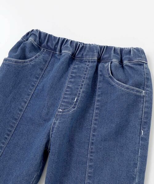 SLAP SLIP / スラップ スリップ デニムパンツ | 裾レースチャーム刺しゅう9分丈デニム(90~130cm) | 詳細5